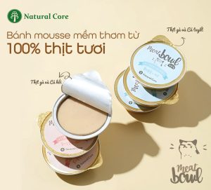 Natural Core Meat Bowl – Món Mousse Thơm Ngon Cho Mèo